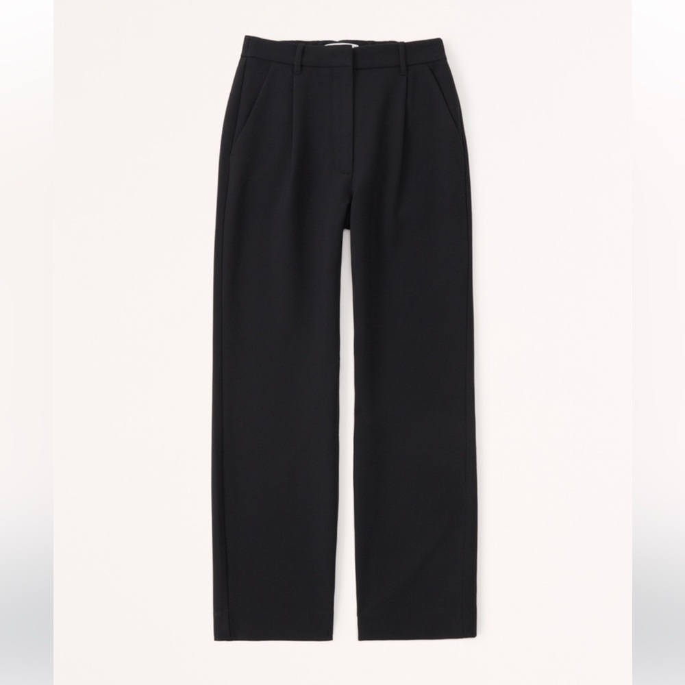 Tailored Relaxed Straight Pant - Abercrombie & Fitch